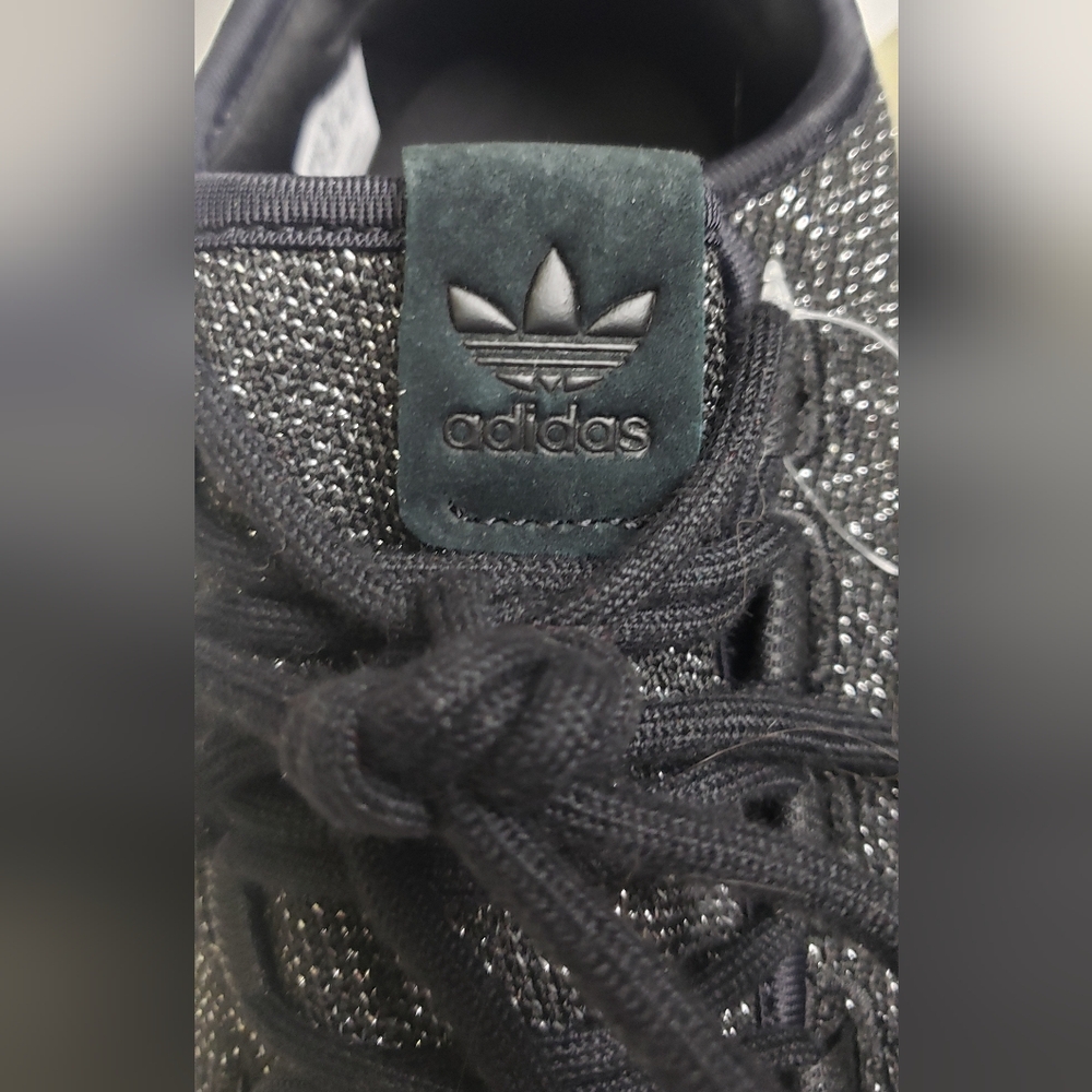 NWT Adidas Tubular Shadow Knit Black Glitter Sneakers Size 8 Athletic - Picture 13 of 14